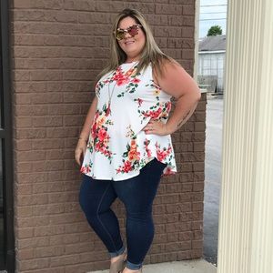 Plus Size Floral Boutique Top